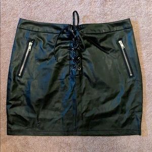 Leather skirt